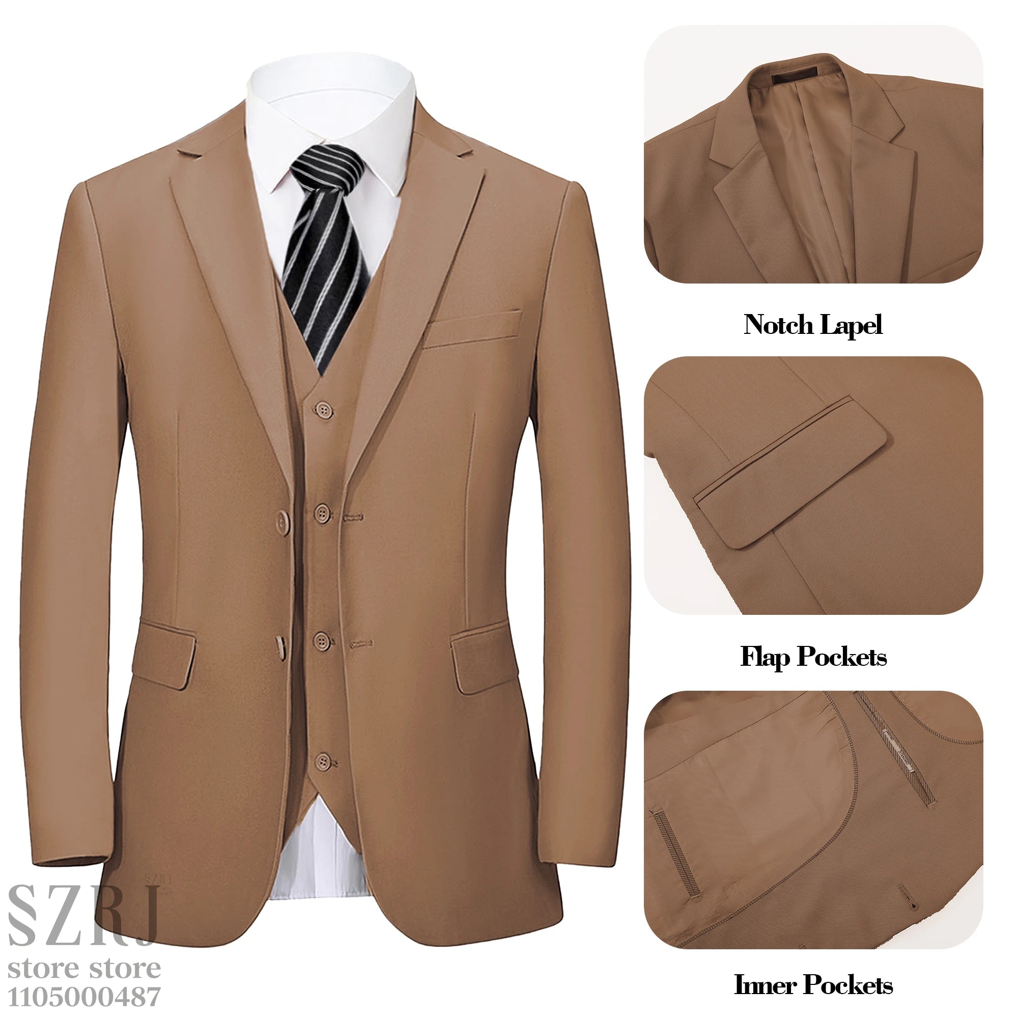 Gentleman Red Tie Suit